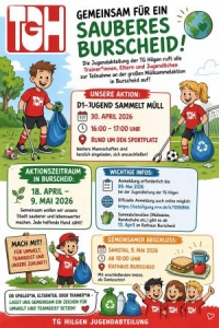 Sauberes Burscheid - wir sammeln Müll rund um den Sportplatz Hilgen!