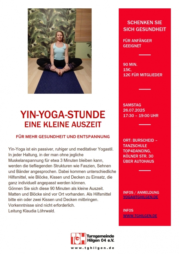 YIN YOGA STUNDE